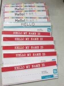 lot 105 image: 10 pks Name Plates...