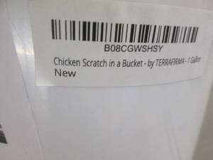 lot 110 image: 1 Gallon Chicken Scratch in a Bucke...