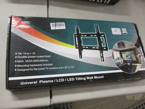 lot 113 image: Universal Tilting TV Wall Mount 26-...