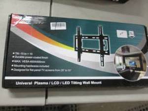 lot 114 image: Universal Tilting TV Wall Mount 26-...