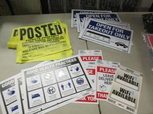 lot 125 image: Assorted Signs...