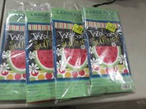 lot 129 image: 4 Large Flags...