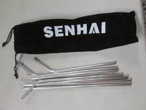 lot 137 image: 4 Stainless Steel Straw Sets...