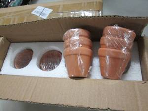lot 149 image: 2- 12 pks Mini Terra Cota Planters ...
