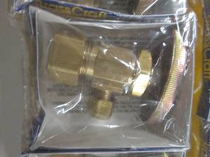 lot 166 image: 4- 5pks Brass Craft Multi-Turn Stop...