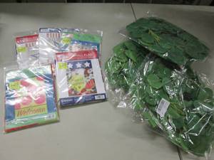 lot 172 image: 5 Small Flags, 3 Eucalyptus Leaves ...