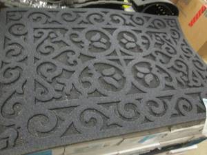 lot 212 image: TrafficMaster 24x36 inch Black Door...