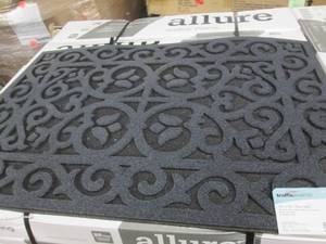 lot 218 image: TrafficMaster 24x36 inch Black Door...