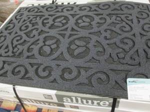 lot 219 image: TrafficMaster 24x36 inch Black Door...