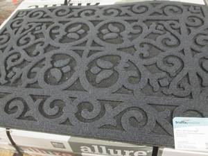 lot 220 image: TrafficMaster 24x36 inch Black Door...