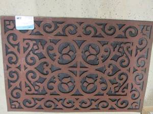 lot 222 image: TrafficMaster 24x36 inch Brown Door...