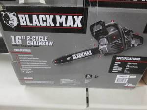 lot 310 image: BlackMax 16 inch 2-Cycle Chainsaw o...