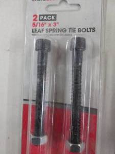 lot 345 image: 6- 2pks Autocraft Tie Bolts...