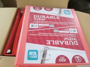 lot 370 image: Case of 12 Duraview 1 inch 3 Ring B...