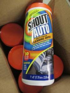 lot 374 image: 6- 30 ct Shout Auto Cleaning Wipes...