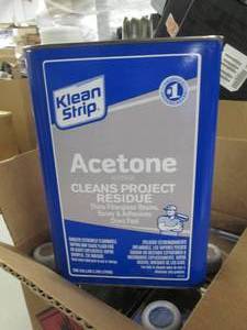 lot 378 image: 4- 1 Gallon Cans Klean Strip Aceton...