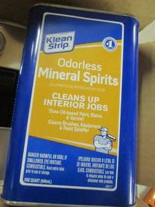 lot 385 image: 6- Qt Cans Klean Strip Odorless Min...