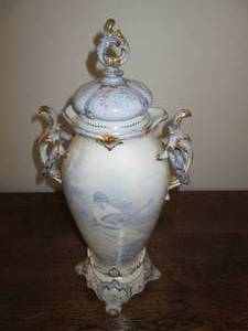 lot 15 image: Decorative urn, 17 tall...