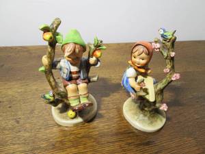 lot 35 image: Appletree boy and girl, Goebel by H...