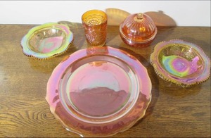 lot 50 image: Lot of carnival glass...