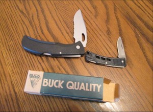 lot 65 image: Buck and Gerber knife...