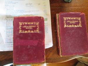 lot 86 image: 2 Life of Johnson Boswell books...