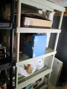 lot 148 image: White plastic shelf as pictured.  C...