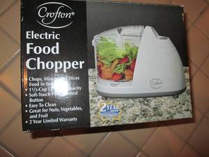 lot 167 image: Electric food chopper...