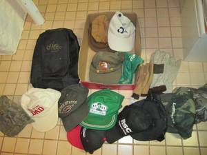 lot 177 image: Lot of caps and gloves...
