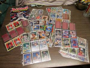lot 188 image: Large lot of album page baseball ca...