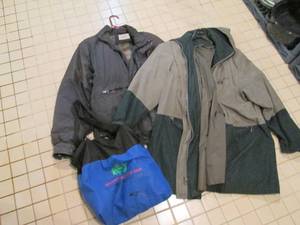lot 194 image: 2 Large jackets and a carry bag...
