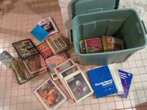 lot 195 image: Lot of cookbooks in a covered tub...