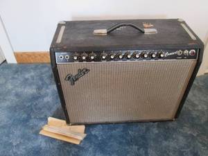 lot 207 image: Fender Concert guitar amp on wheels...