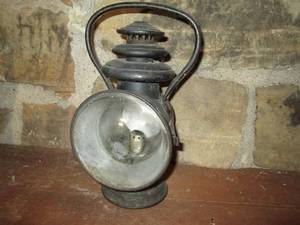 lot 590 image: Antique headlight...
