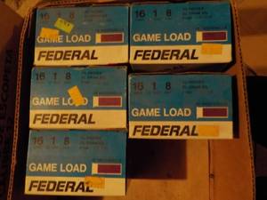 lot 258 image: Case of 5 Federal Game Load 16 Gaug...