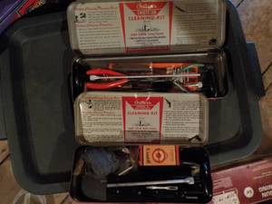 lot 282 image: 2 Gun Cleaning Kits in Metal Boxes...