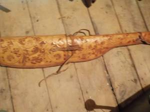 lot 293 image: Leather Gun Case- see pics of desig...