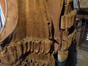 lot 296 image: Suede Gun Case, Hunting Vest and Mi...