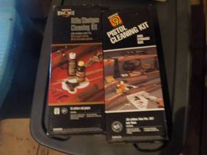 lot 305 image: Pistol and Rifle Gun Cleaning Kits-...