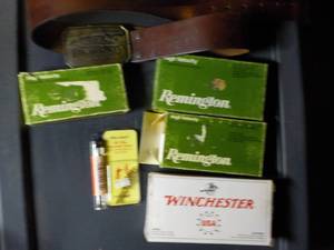 lot 306 image: Browning Belt Buckle, Remington Win...