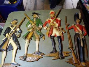 lot 346 image: Vintage Solider Wall Dcor- Metal ...