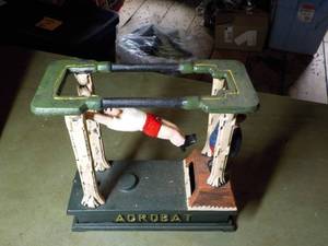 lot 348 image: Acrobat Cast Iron Bank...