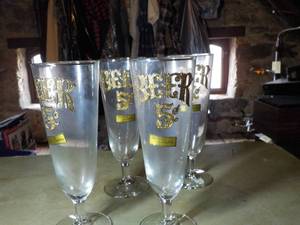 lot 354 image: Beer 5 Cents Mug and set of Beer Ma...