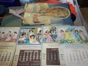 lot 361 image: Vintage Calendars- see all pictures...
