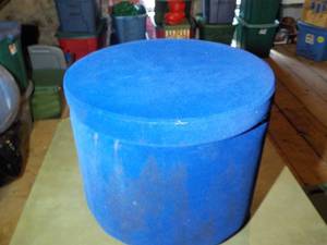 lot 403 image: Ottoman Royal Blue with Storage ne...