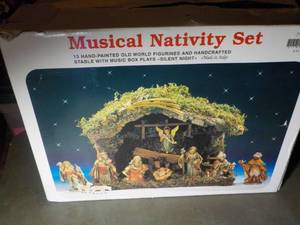 lot 440 image: Musical Nativity Set...