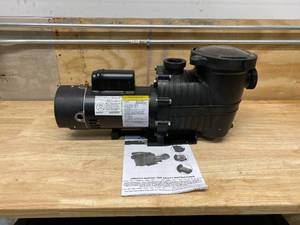 lot 7 image: STARK 1.5 HP In-Ground Pool Pump Single Speed 115230-Volt Dual Watt 5040 GPH