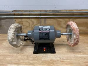 lot 17 image: XTREMEPOWERUS 10 in. 1 HP 750-Watt Benchtop Dual Pad Polishing Grinder Buffer