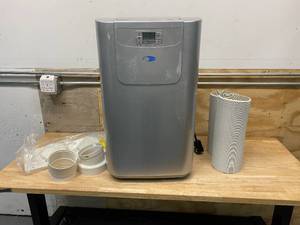 lot 19 image: WHYNTER Elite 12,000 BTU Dual Hose Digital Portable Air Conditioner with Dehumidifier