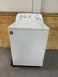 lot 22 image: AMANA 3.5 cu. ft. White Top Load Washing Machine